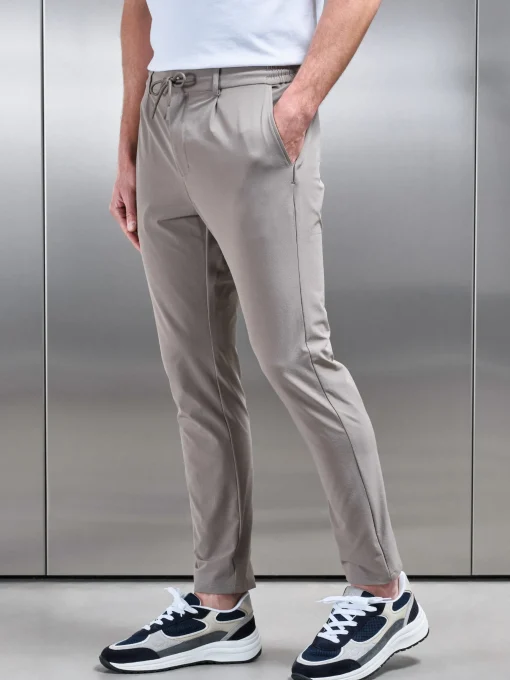 Technical Stretch Chino Trouser - Taupe