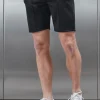 Textured Interlock Short - Black
