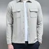 Textured Overshirt - Stone