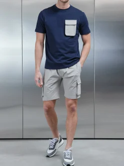 Utility Cargo T-shirt - Navy Stone
