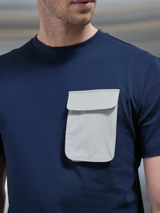 Utility Cargo T-shirt - Navy Stone