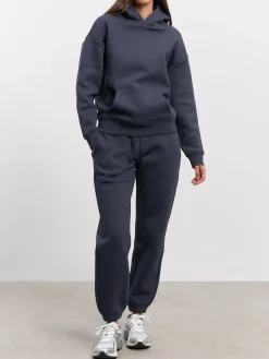 Women Relaxed Hoodie - Slate Blue