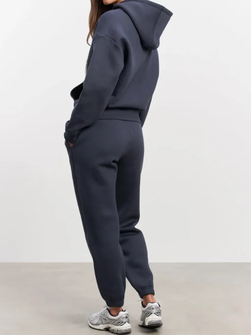 Women Relaxed Hoodie - Slate Blue