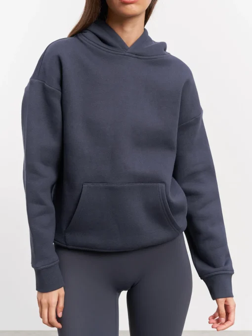 Women Relaxed Hoodie - Slate Blue
