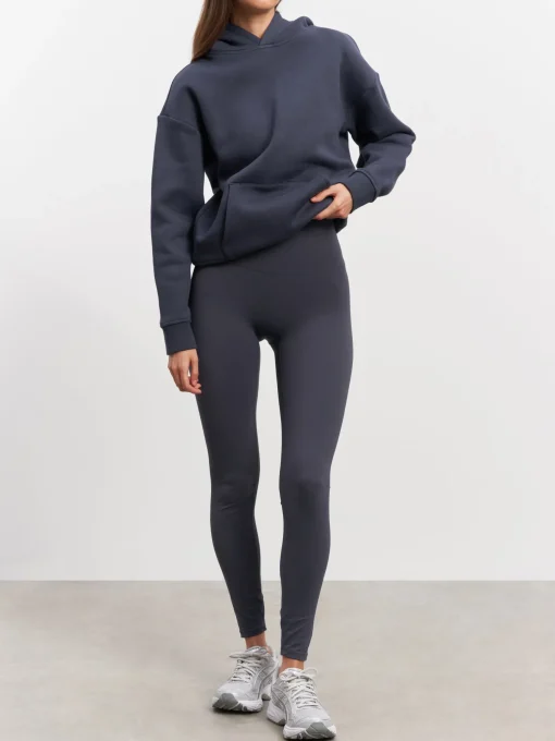 Women Relaxed Hoodie - Slate Blue
