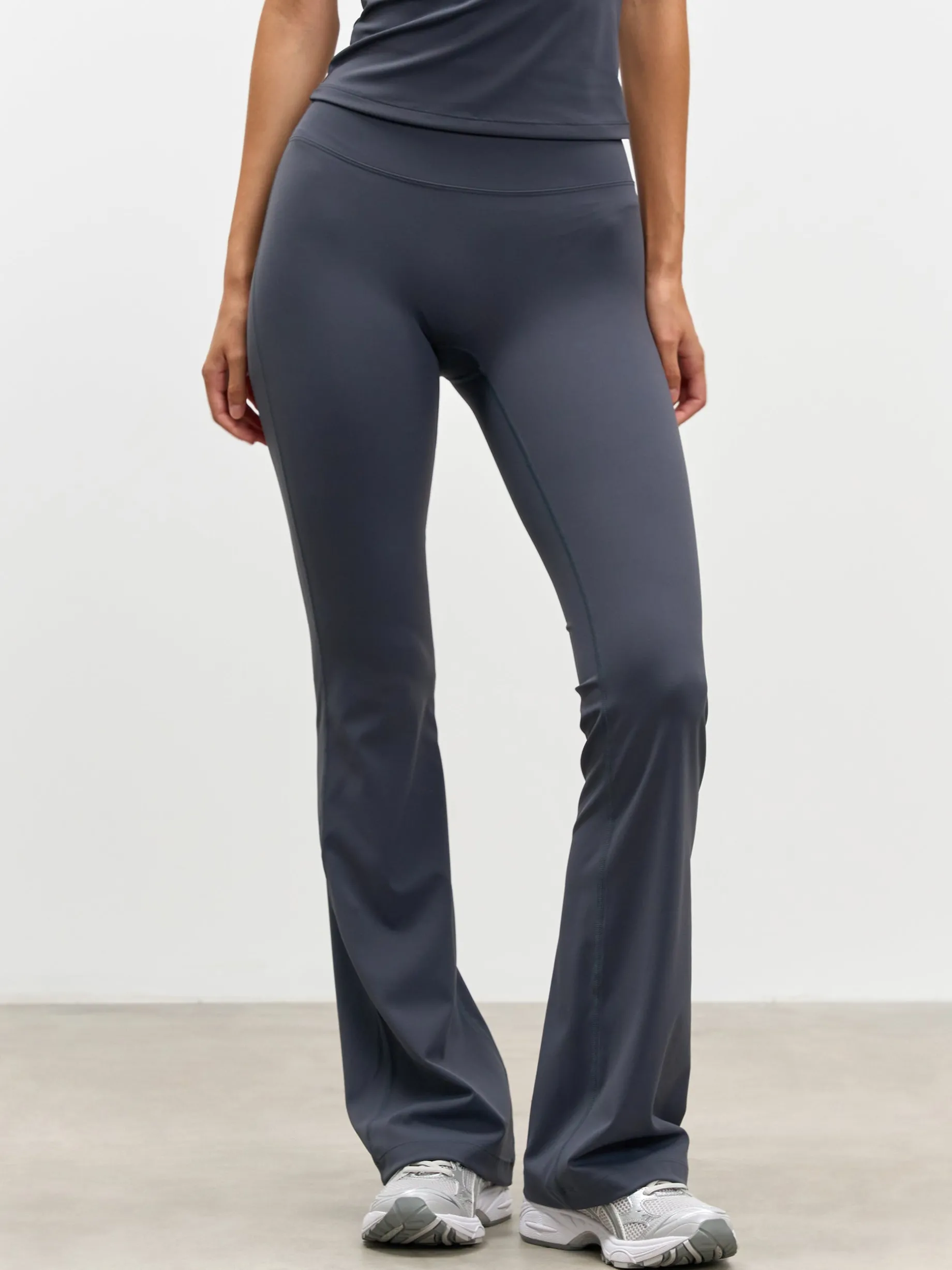 Womens Active Flared Legging - Slate Blue