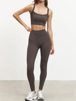 Womens Active Sports Bra - Brown