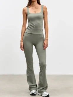 Womens Active Square Neck Vest - Sage