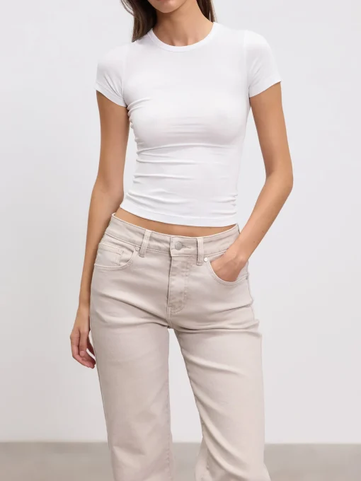Womens Cotton Jersey T-Shirt - White