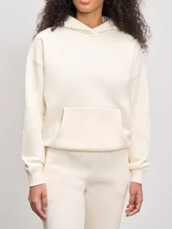 Womens Neoprene Hoodie - Ecru