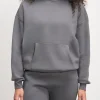 Womens Neoprene Hoodie - Grey