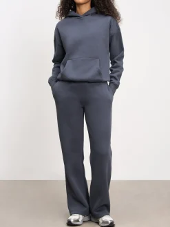Womens Neoprene Straight Leg Jogger - Slate Blue