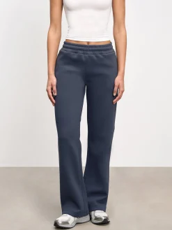 Womens Neoprene Straight Leg Jogger - Slate Blue
