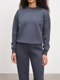 Womens Neoprene Sweatshirt - Slate Blue
