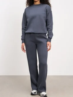 Womens Neoprene Sweatshirt - Slate Blue