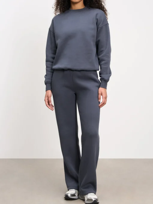 Womens Neoprene Sweatshirt - Slate Blue