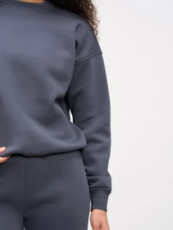 Womens Neoprene Sweatshirt - Slate Blue