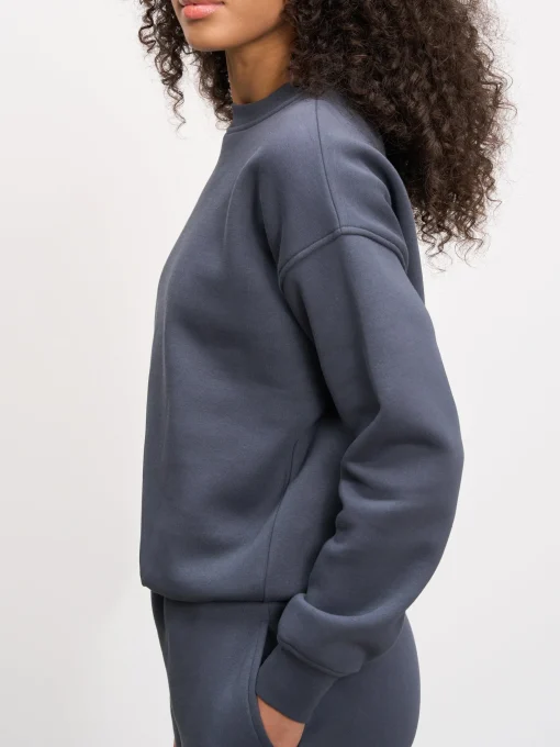 Womens Neoprene Sweatshirt - Slate Blue