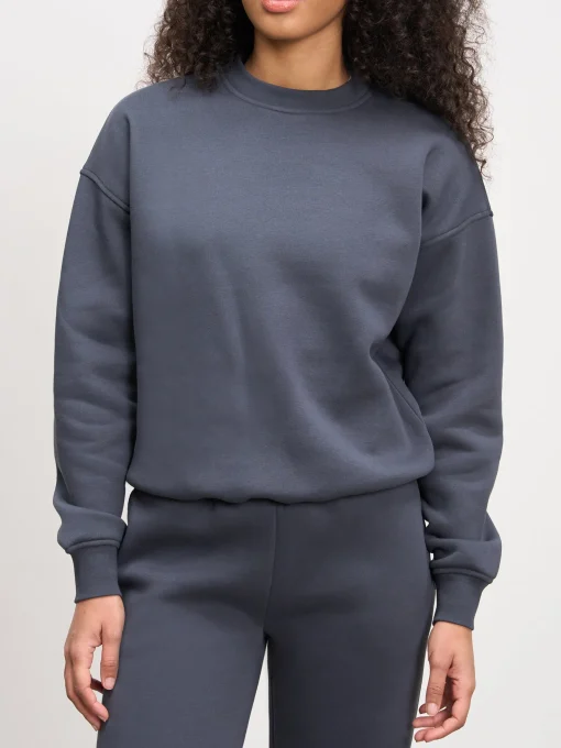 Womens Neoprene Sweatshirt - Slate Blue
