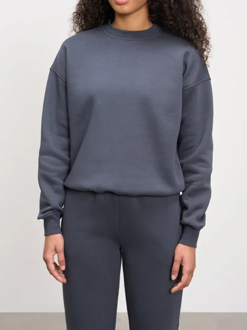 Womens Neoprene Sweatshirt - Slate Blue