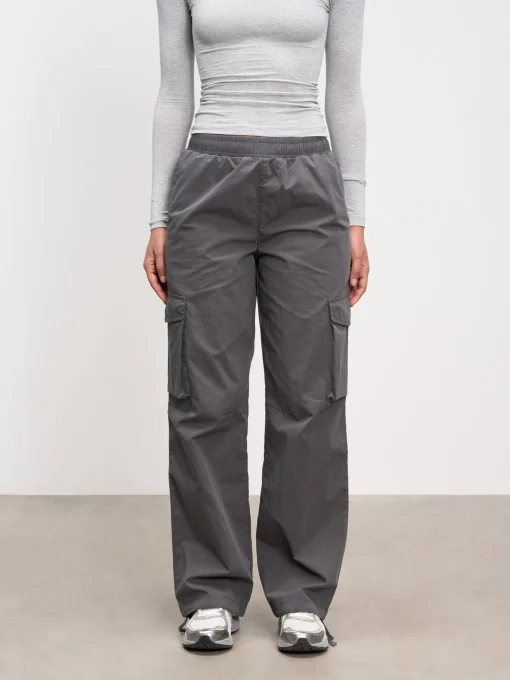 Womens Parachute Cargo Pant - Grey