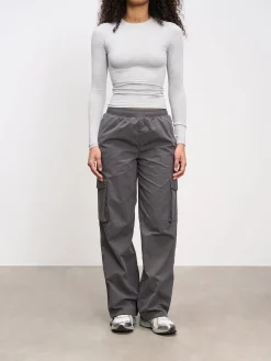 Womens Parachute Cargo Pant - Grey