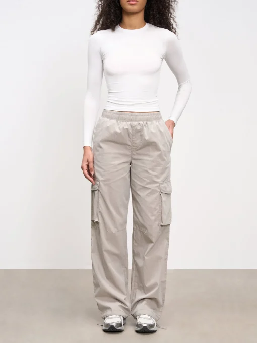 Womens Parachute Cargo Pant - Stone