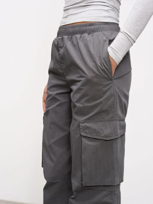 Womens Parachute Cargo Pant - Grey