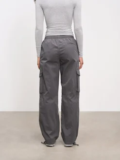 Womens Parachute Cargo Pant - Grey