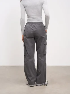 Womens Parachute Cargo Pant - Grey
