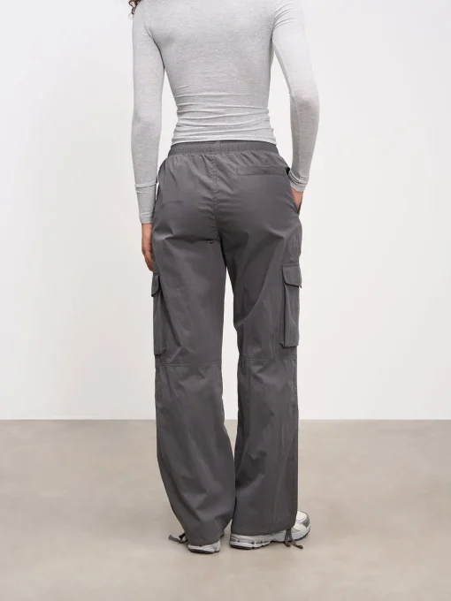 Womens Parachute Cargo Pant - Grey