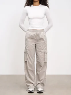 Womens Parachute Cargo Pant - Stone
