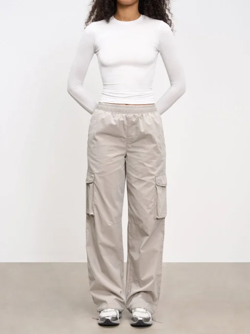 Womens Parachute Cargo Pant - Stone