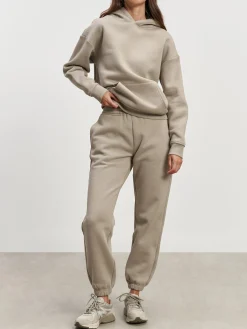 Womens Relaxed Cuffed Jogger - Stone