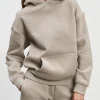 Womens Relaxed Hoodie - Stone