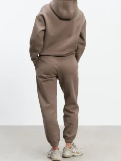 Womens Relaxed Hoodie - Taupe