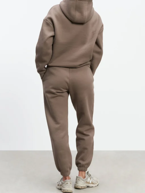Womens Relaxed Hoodie - Taupe