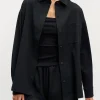 Womens Relaxed Shirt - Black