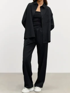 Womens Relaxed Shirt - Black