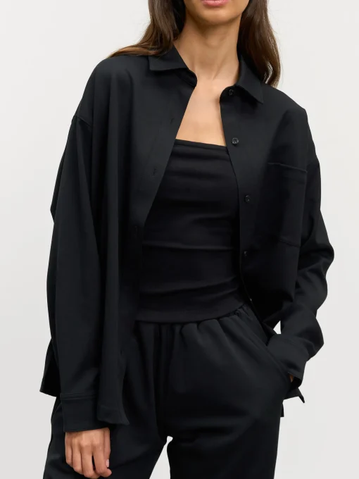 Womens Relaxed Shirt - Black