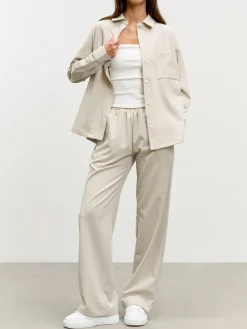 Womens Relaxed Shirt - Stone