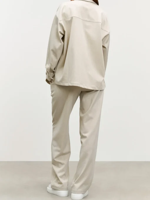 Womens Relaxed Shirt - Stone