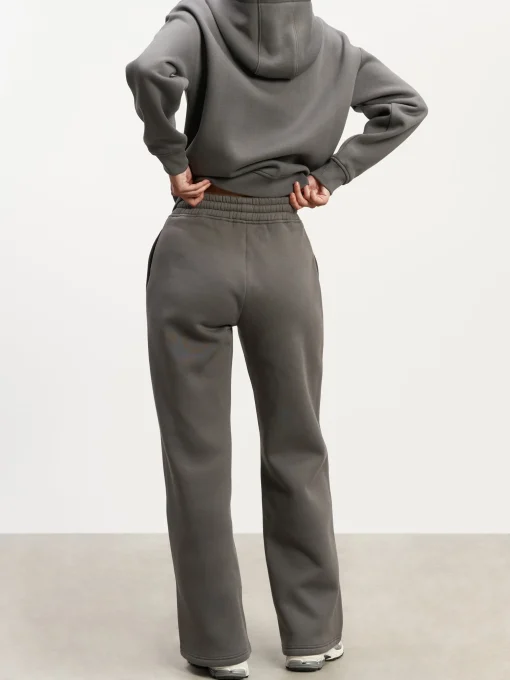 Womens Relaxed Zip Hoodie - Grey