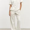 Womens Towelling Trouser - Ecru