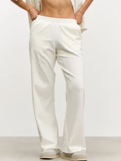 Womens Towelling Trouser - Ecru